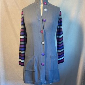 Bob Mackie wearable Art Long Sleeves Women’s Jacket/Cardigan Size XS